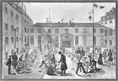 Shackling the Convicts at Bicetre by Gabriel Cloquemin
